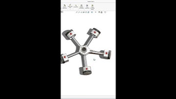 Solidwork Tutorial Radial engine Assembly #Solidworktutorial  #Solidwork