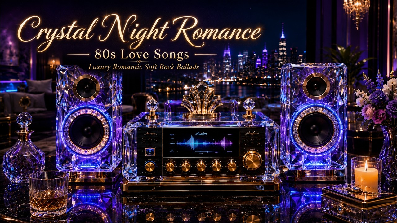 Crystal Night Romance | 80s Love Songs – Luxury Romantic Soft Rock