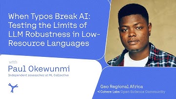 Paul Okewunmi  - When Typos Break AI  Testing the Limits of LLM Robustness in Low Resource Languages