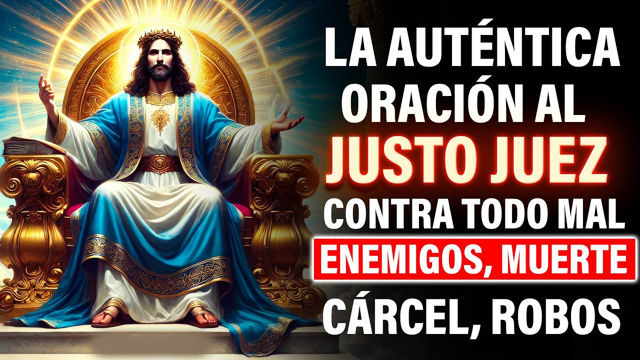 LA AUTÉNTICA ORACIÓN AL JUSTO JUEZ - Contra todo mal, Enemigos, Muerte, Cárcel, Robos, Etc
