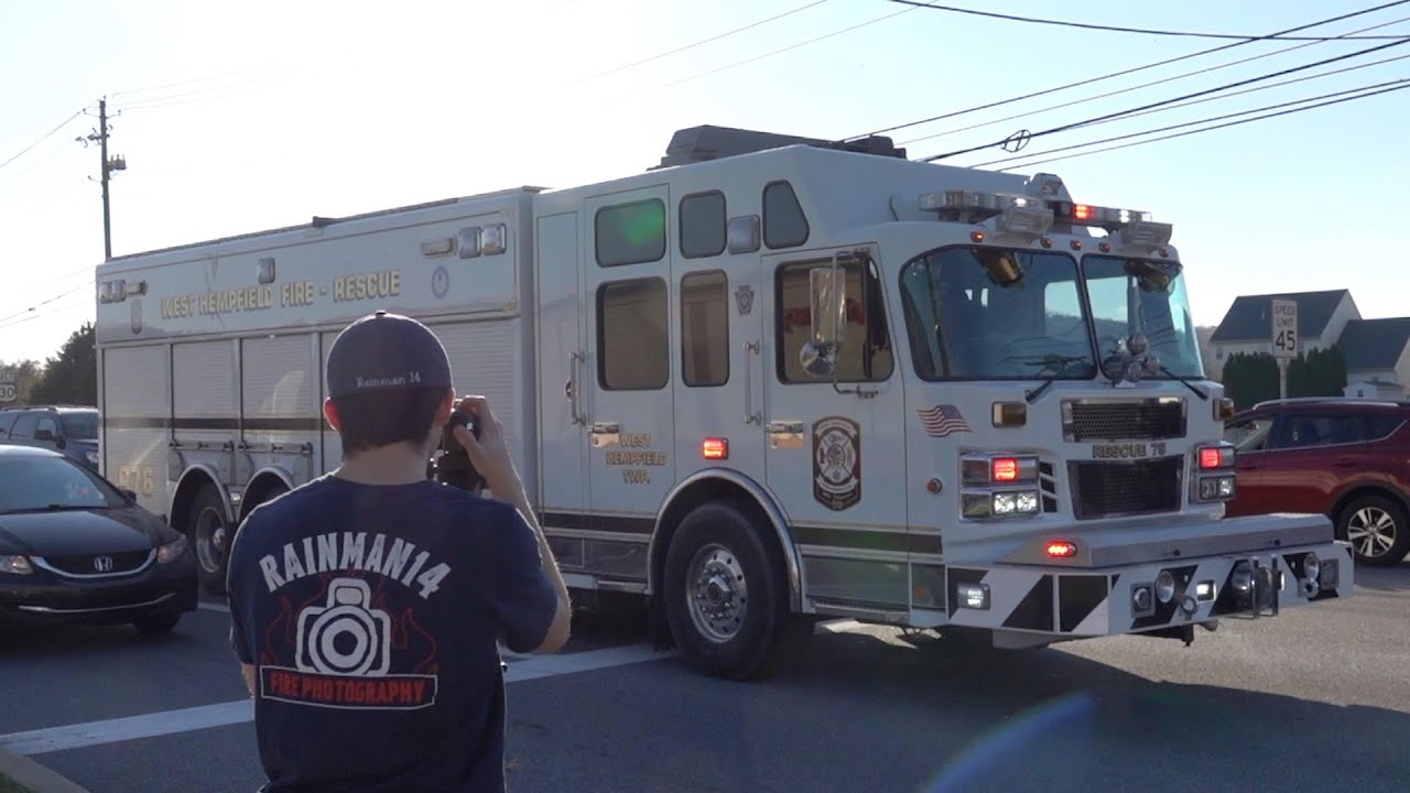 West Hempfield Fire Rescue Rescue 76 Responding - YouTube