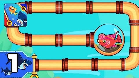 Save the Fish! - Gameplay walkthrough - All Levels 1-25 - Relaxing Puzzle Game