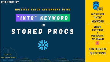 Snowflake Scripting - Meerdere waarden toewijzen met behulp van het INTO-trefwoord | Snowflake-op...