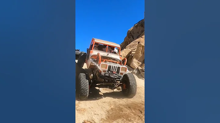 Jeep Yj Rock Crawler in Cougar Buttes, Lucerne Valley , CA Offroad