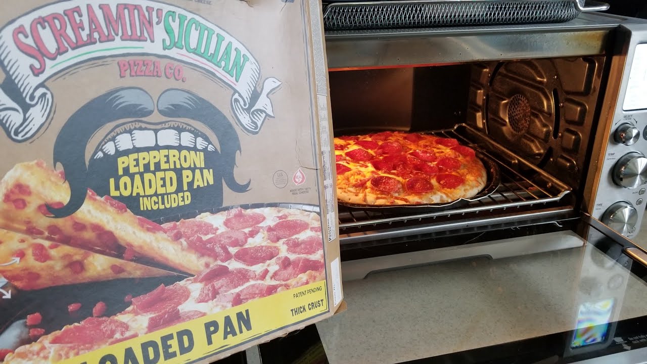 Screamin Sicilian Pizza Pepperoni Loaded Pan Breville Smart Oven Air 