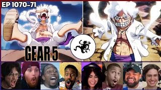 Luffy Gear 5 Reaction Mashup - Luffy VS Kaido - One Piece Ep 1071