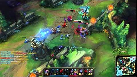 League of Legends: Yasuo Quadrakill 1v4