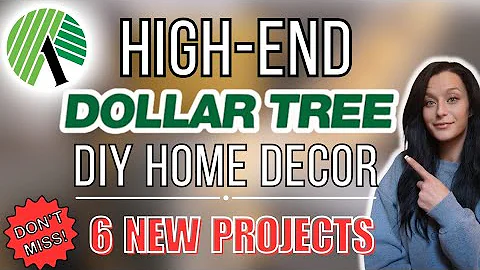 Grabs THESE COMMON Dollar Tree Items to make HIGH-END Home Decor #diy #homedecor