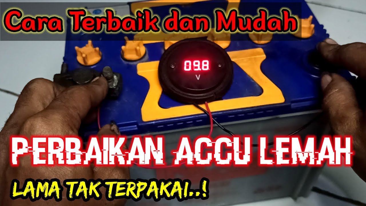 Banyak Yang Belom Tahu.! Cara Mengembalikan Performa ACCU Basah Yang