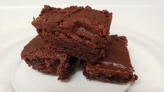 Lunch lady brownies - decadent with chocolate frosting