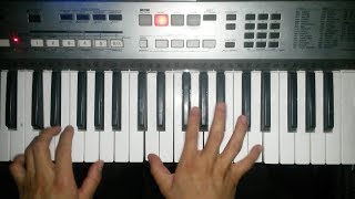 Que día tan alegre melodía en teclado nota sol mayor #DSR_Pianista chords