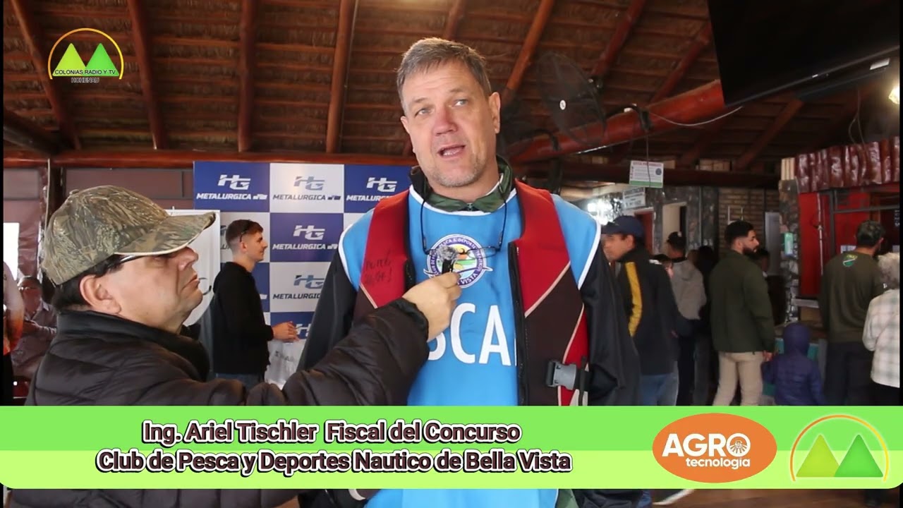Ing. Ariel Tischler Fiscal del Concurso Club de Pesca y Deportes Nautico de Bella Vista