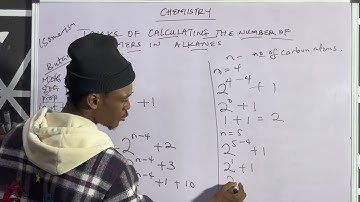 Tricks for Calculating NUMBER OF ISOMERS IN ALKANES for JAMB & WAEC STUDENTS #jamb #chemistryclass