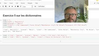 Python - Correction C1P34Ex5 - Les dictionnaires