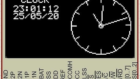 Analog Clock using OLED and PIC Micro-controller