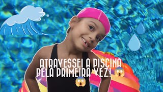 ATRAVESSANDO A PISCINA PELA PRIMEIRA VEZ! 😱😱🏝️🏊