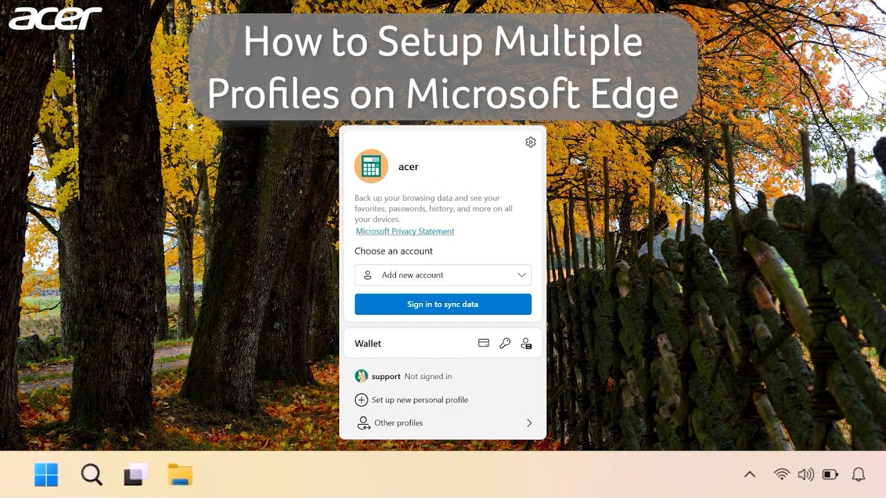 Edge User How to Setup Multiple User Profiles in Microsoft Edge - YouTube