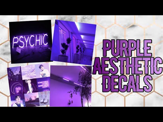 Roblox Bloxburg Purple Aesthetic Decal Id S Youtube - roblox logo cute purple