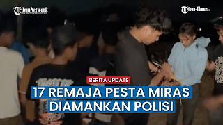 Pesta Miras di Tanggul Jalan Wolter Monginsidi Sinjai Dibubarkan, 17 Remaja Diamankan Polisi