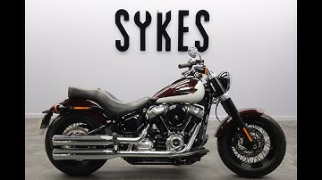 2021 Harley-Davidson FLSL Softail Slim in Midnight Crimson and Stone Washed White