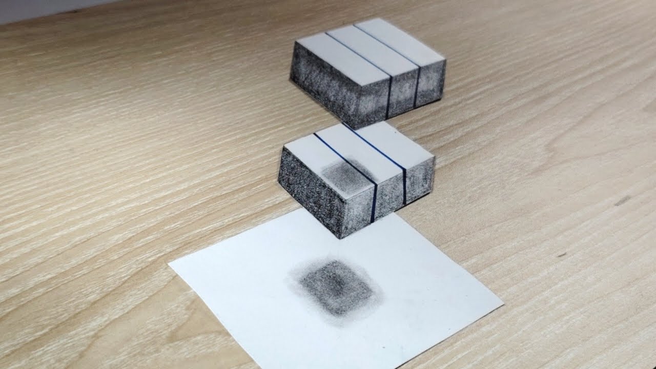 Easy 3D Drawing on Paper Amazing || mdkharts 