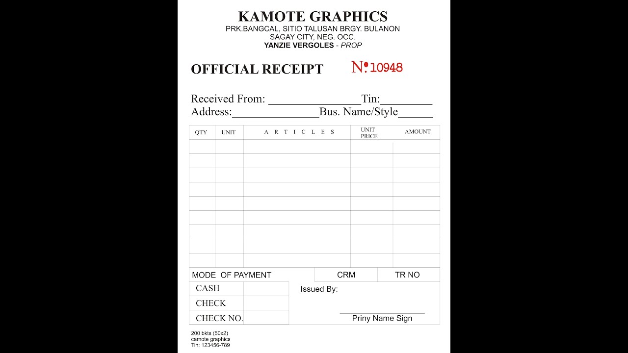 HOW TO MAKE OFFICIAL RECEIPT   USING CORELDRAW12l  FOR BEGINNERS