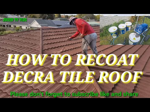 HOW TO REPAINTING OF DECRA TILE ROOF1