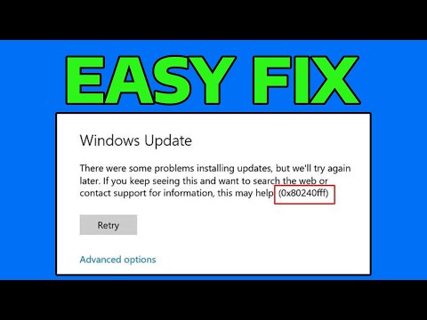 How To Fix Windows Update Error Code 0x80240fff