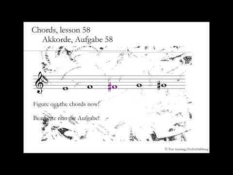 Chords, lesson 58_Akkorde, Aufgabe 58 | Ear training | Gehörbildung