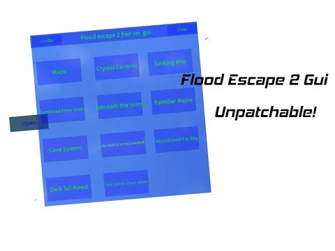 Flood Escape 2 Gui Showcase L Patched Youtube - flood escape 2 gui