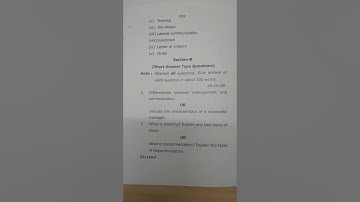 MCA 1st semester 2022 Question paper, Principles of Management and Communication