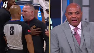 Inside the NBA reacts to Mike Malone Yelling at Referee in Game 2