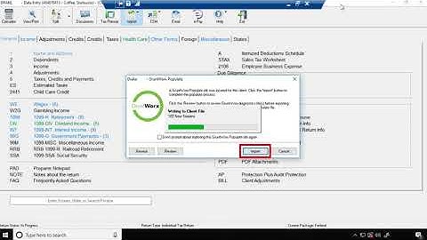 How To Populate Info Into Drake Tax
