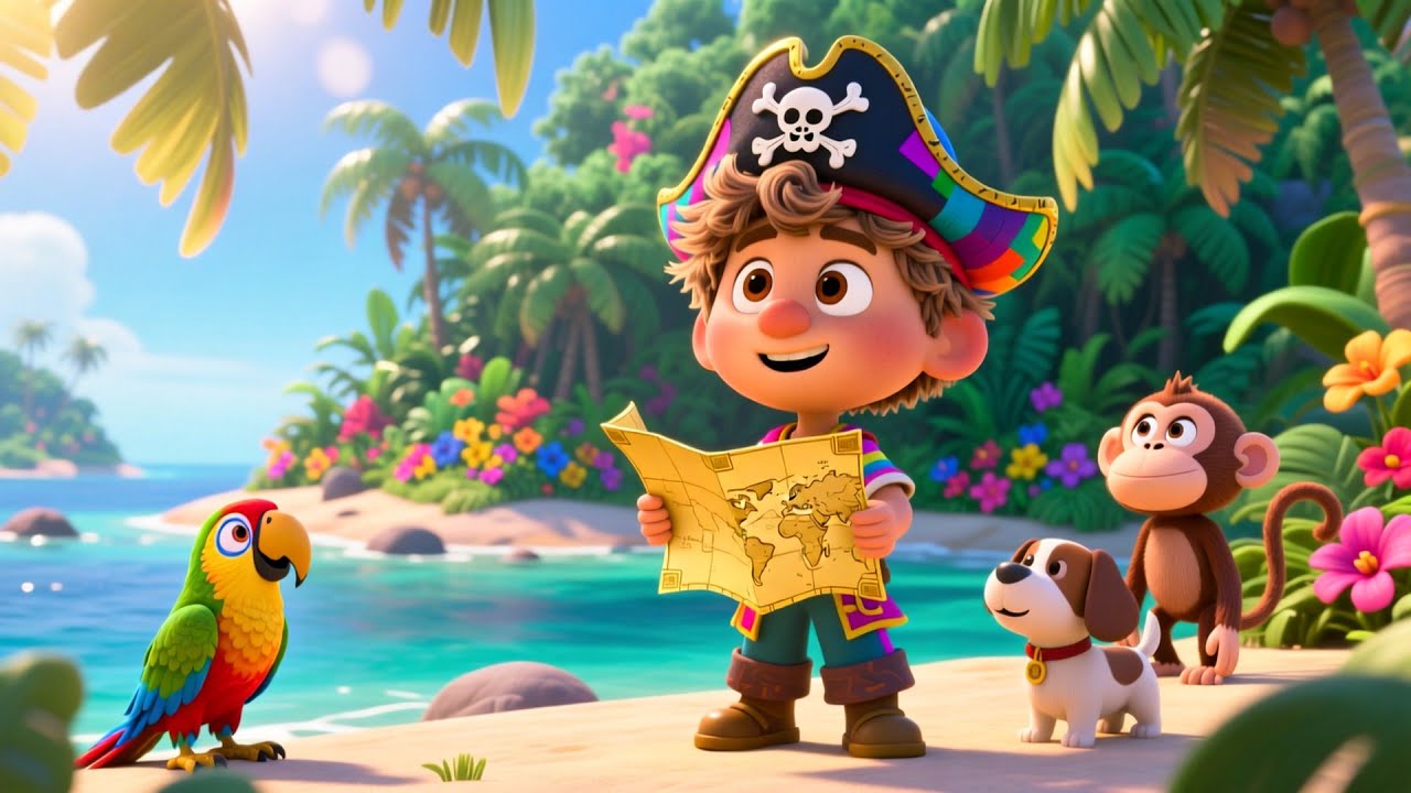 Pirate Hat and Golden Map | Kids Adventure Song 2026 | Fun Imagination & Discovery Rhyme