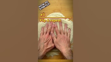 5 easy Steps to Stretch Pizza Dough by Hand 🙌🏻
