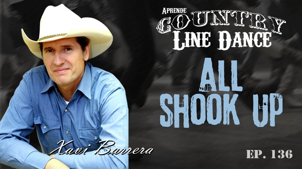Como bailar ALL SHOOK UP - 80 tiempos Country Line Dance Clase y Baile