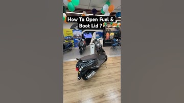 How To Open Fuel Lid & Boot Of Access 125 2025