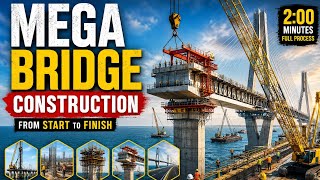 How a MEGA BRIDGE Is Built 🚧 |Construction Process💥#MegaBridge #BridgeConstruction #Construction