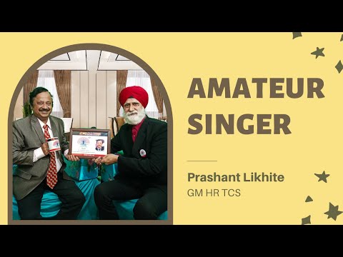 AMATEUR SINGER - Prashant Likhite GM - HR TCS showcase his singing on T-Talk The Talent show