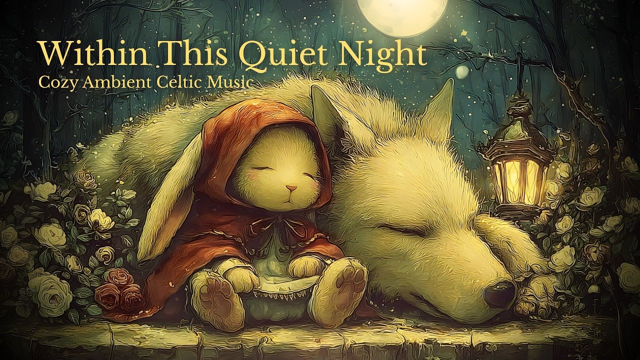 [Cozy Celtic Music ] Within a Night That Gently Continues | The Sleeping Red Hood & The Wolf