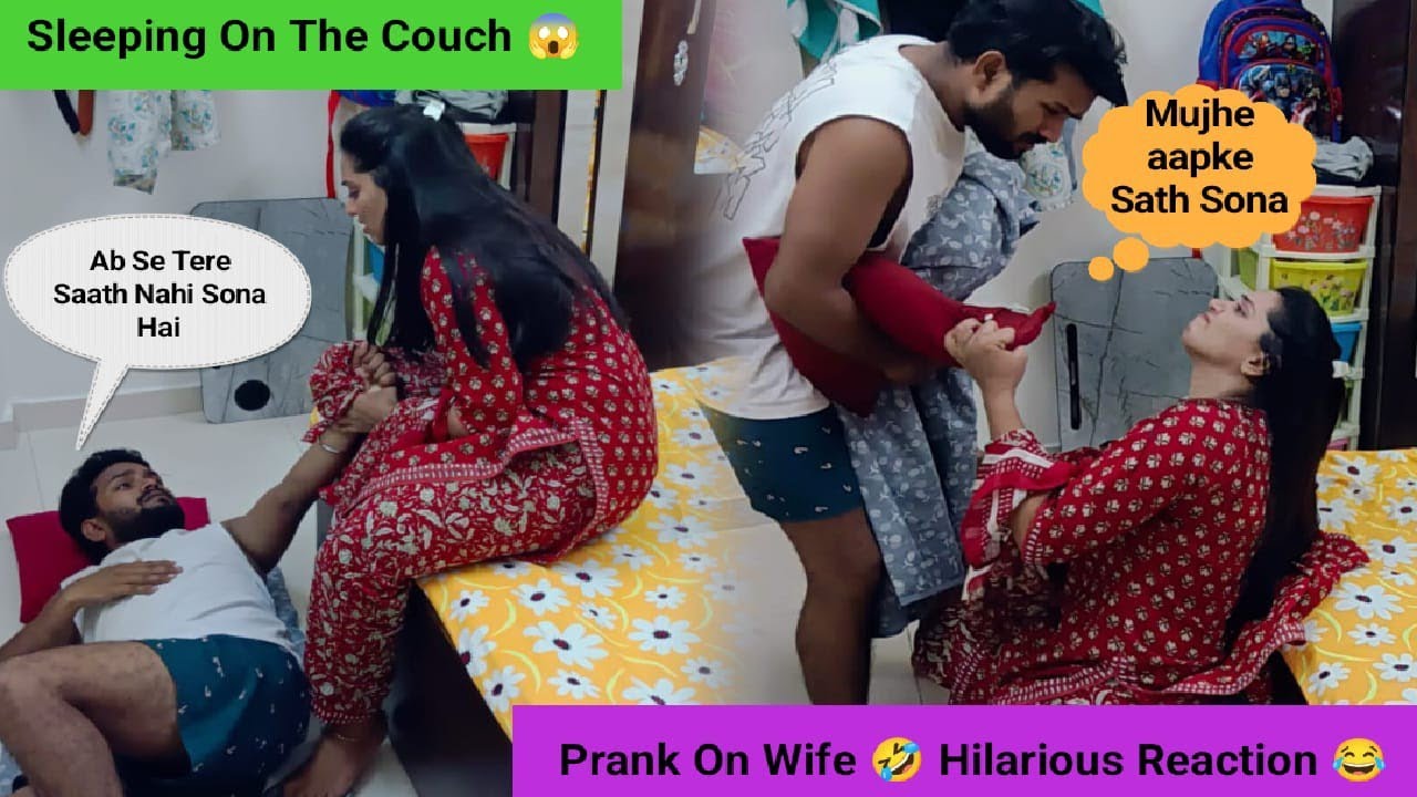 Sleeping On The Couch 😱 Prank On Wife 🤣 Gone Extremely Wrong 😭 || #PrankVideo