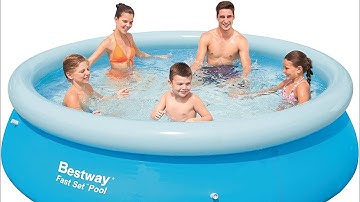 UNBOXING & SETUP BESTWAY FAST SET POOL 10FEET MALAYSIA
