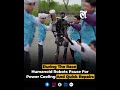 During The Race Humanoid Robots Pause For Power Cooling And Quick Repairs