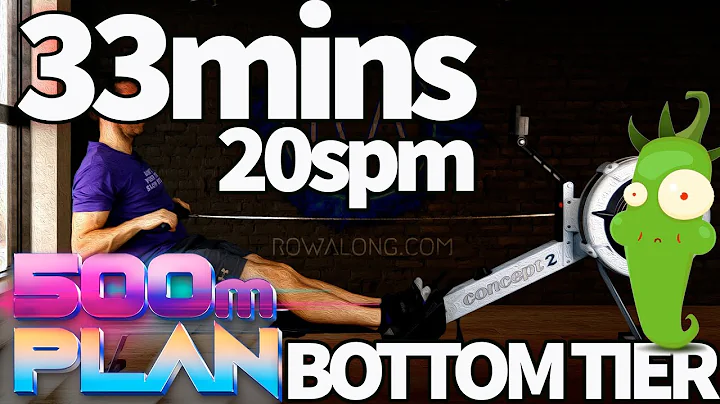 33 Minute Easy Rowing Workout | 500m Plan Week 5 Row 2 | RowAlong