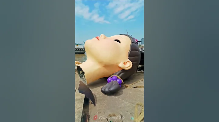 World's Largest SQUID GAME DOLL Statue😰🤑 #Squidgame #squidgame3 #Youngheedoll #shorts #shortsfeed