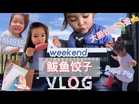 墨鱼汁饺子/鲅鱼饺子的做法/weekend vlog