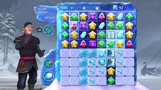 Frozen Free Fall: Snowball Fight Level 243 Walkthrough, No Power Ups