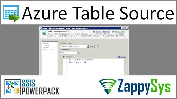 SSIS Azure Table Storage Connector - Bulk Read / Write data without Coding