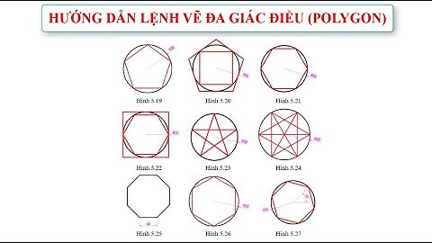 Autocad Tutorial full- Hướng dẫn lệnh vẽ đa giác điều (Polygon)