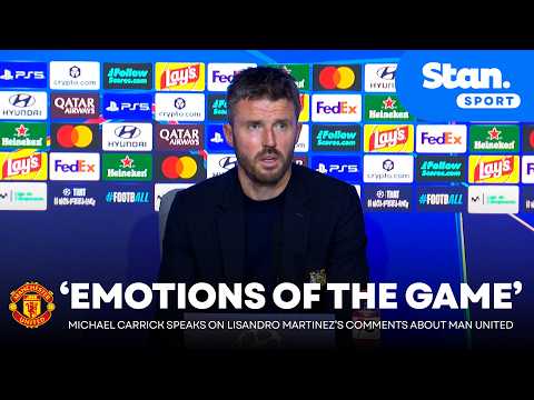 MICHAEL CARRICK: 'Straight after the game is NOT the time to talk about it' on Martinez's comments 😬